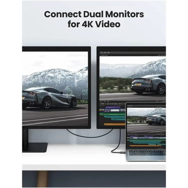 Купить Кабель UGREEN US501 USB 4.0 Type-C M-M Thunderbolt 0.8m Black (30389) - фото 3