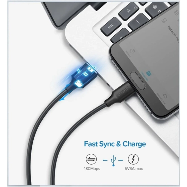 Купить Кабель UGREEN US287 USB - USB-C 2m Black (60118) - фото 6