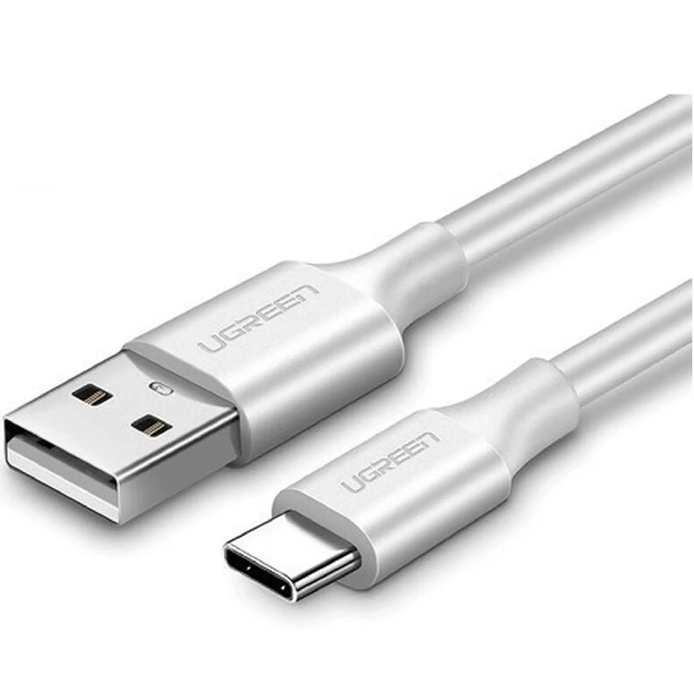 Купити Кабель UGREEN US287 USB 2.0 to USB Type-C Cable Nickel Plating 3A 0.5m White (60120) - фото 1