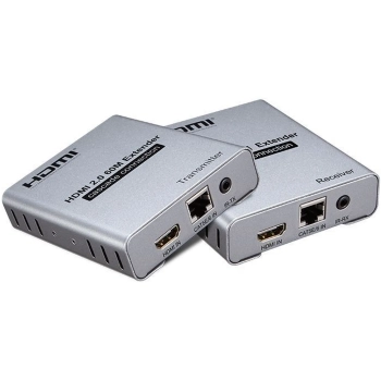 Купити Подовжувач аудіо-відео Lucom HDMI (over RJ45) x1 60m 4K@60Hz (120mx30Hz) TX+RX Gray (62.09.8036) - фото 3