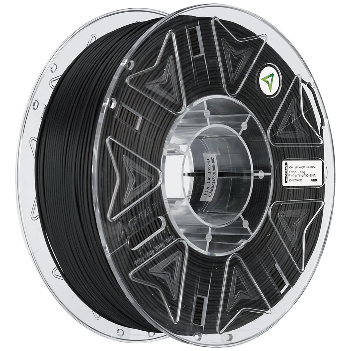 Купити Hyper Lightweight PLA Filament (пластик) для 3D принтера CREALITY 1кг, 1.75мм, чорний (3301010556) - фото 1