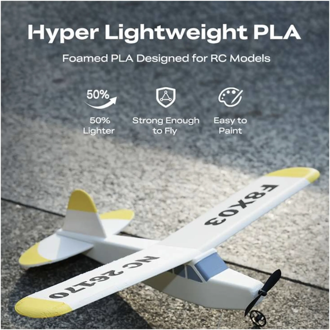 Купить Hyper Lightweight PLA Filament (пластик) для 3D принтера CREALITY 1кг, 1.75мм, белый (3301010555) - фото 2