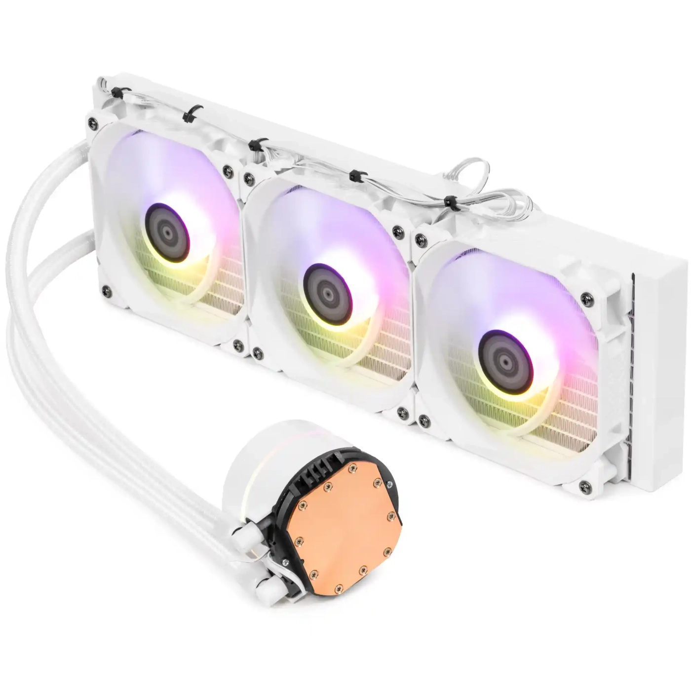 Купити Система рідинного охолодження QUBE ZT-360 White OEM - фото 2
