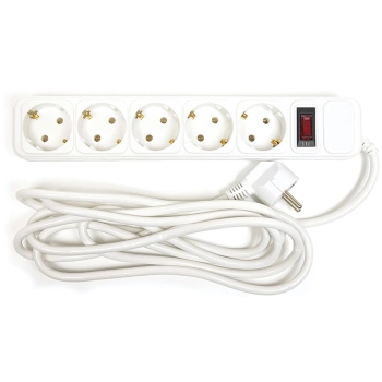 Купить Сетевой фильтр PowerPlant 3 м, 5 розеток, евростандарт (PPSA10M30S5) - фото 1