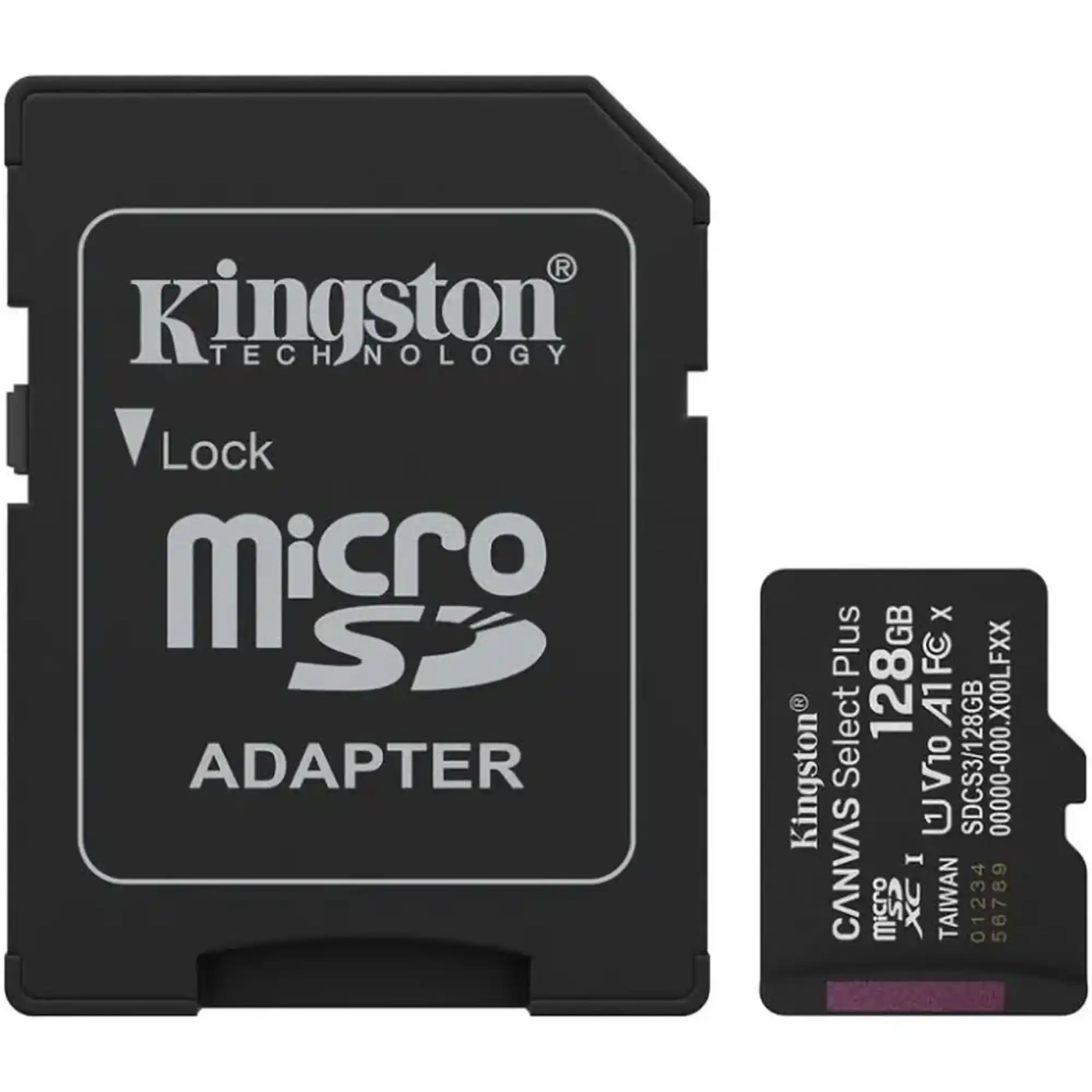 Купити Карта пам'яті Kingston 128GB microSDXC class 10 UHS-I U3 V30 A1 Canvas Select Plus (SDCS3/128GB) - фото 1