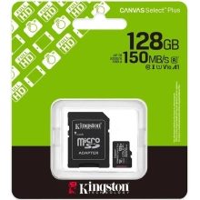 Купити Карта пам'яті Kingston 128GB microSDXC class 10 UHS-I U3 V30 A1 Canvas Select Plus (SDCS3/128GB) - фото 3