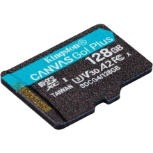 Купити Карта пам'яті Kingston 128GB microSDXC сlass 10 UHS-I U3 V30 A2 Canvas Go Plus G4 (SDCG4/128GBSP) - фото 2