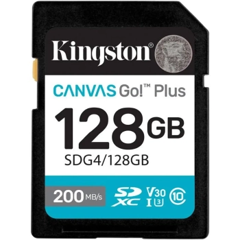 Купити Карта пам'яті Kingston 128GB SDXC сlass 10 UHS-I U3 V30 Canvas Go Plus G4 (SDG4/128GB) - фото 1