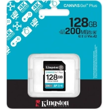 Купити Карта пам'яті Kingston 128GB SDXC сlass 10 UHS-I U3 V30 Canvas Go Plus G4 (SDG4/128GB) - фото 3
