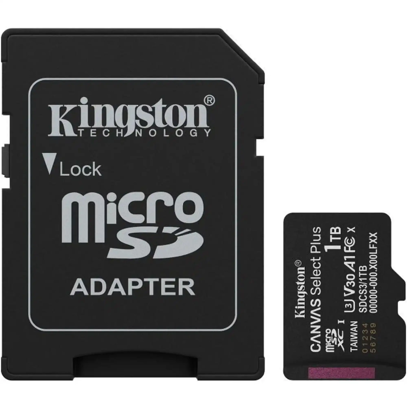 Купить Карта памяти Kingston 1TB microSDXC class 10 UHS-I U3 V30 A1 Canvas Select Plus (SDCS3/1TB) - фото 1