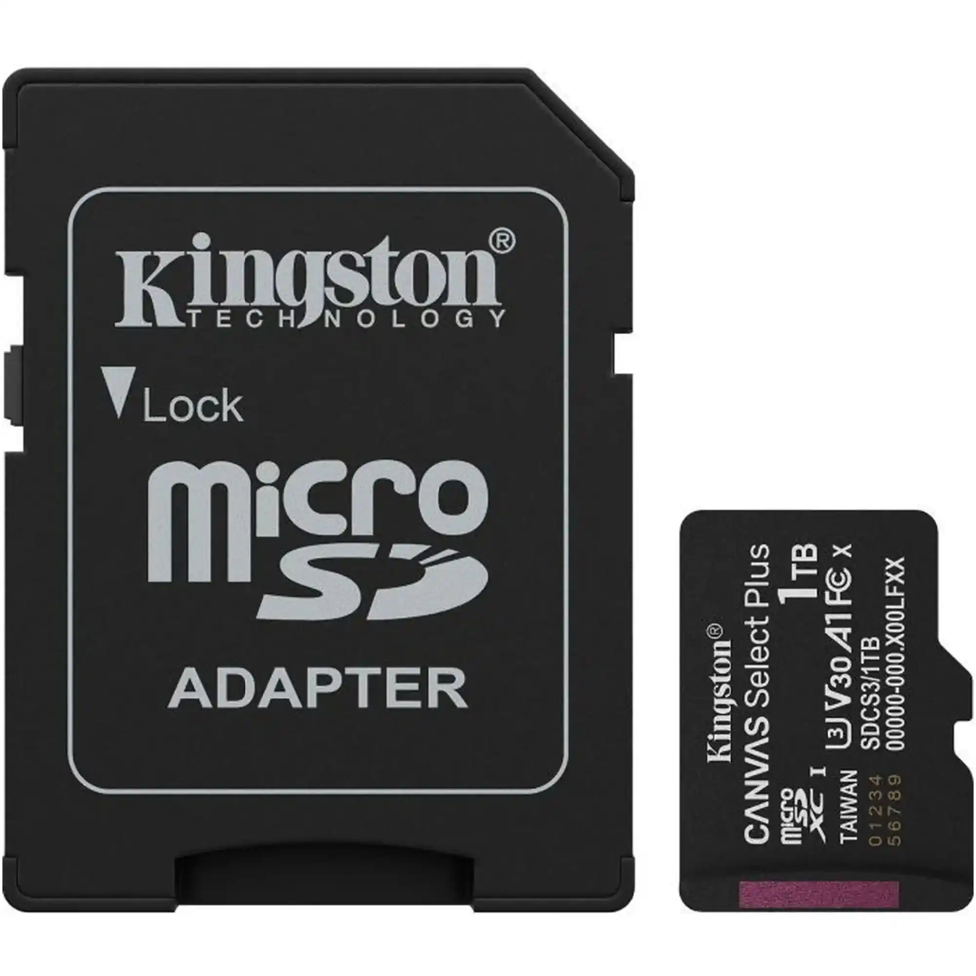 Купить Карта памяти Kingston 1TB microSDXC class 10 UHS-I U3 V30 A1 Canvas Select Plus (SDCS3/1TB) - фото 1
