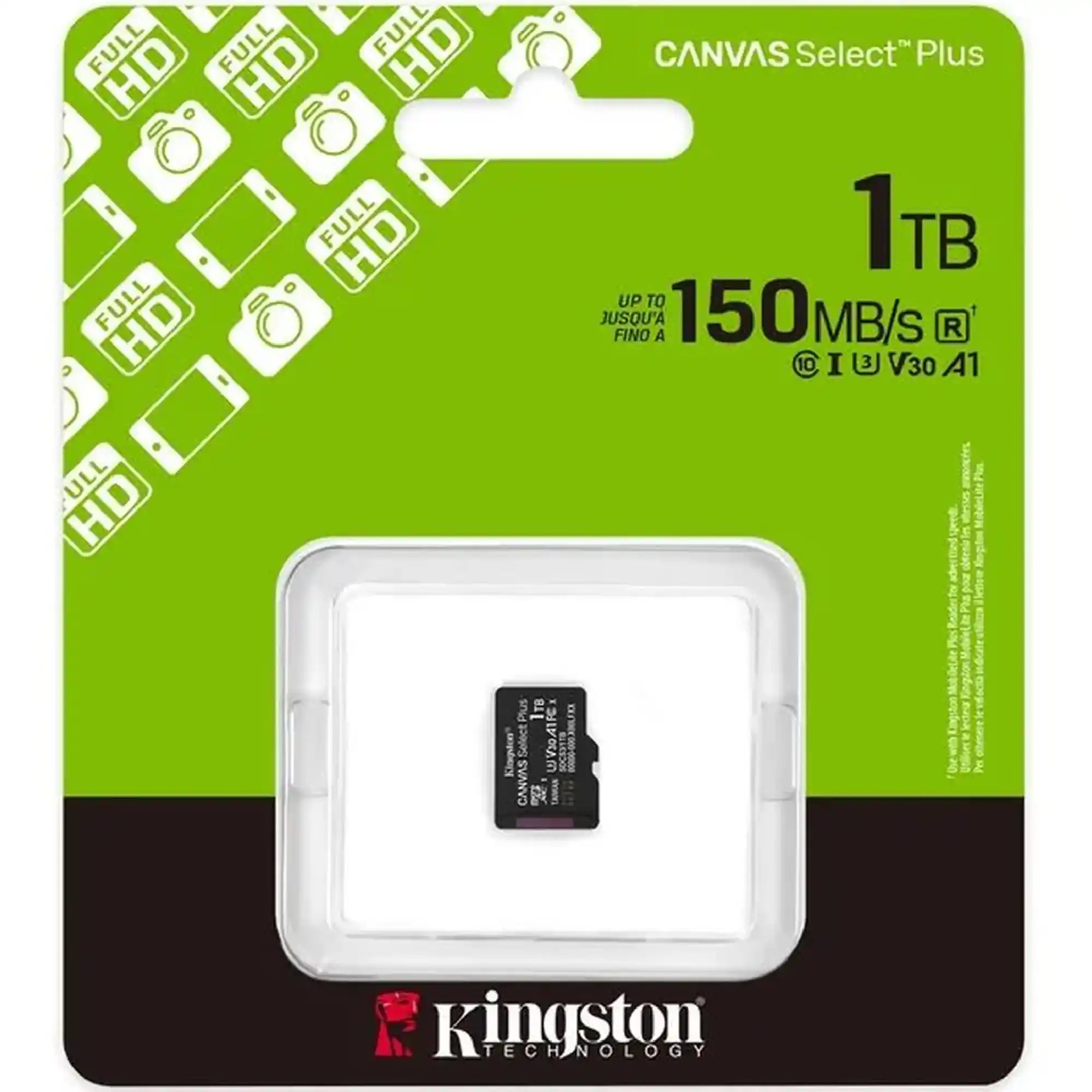 Купити Карта пам'яті Kingston 1TB microSDXC class 10 UHS-I U3 V30 A1 Canvas Select Plus (SDCS3/1TBSP) - фото 3