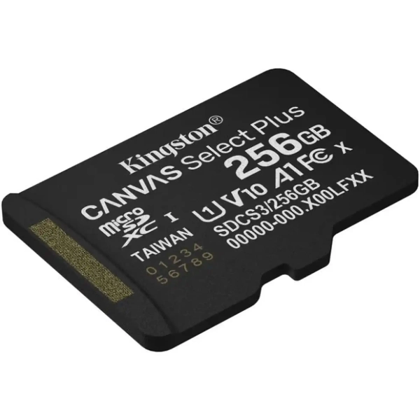 Купити Карта пам'яті Kingston 256GB microSDXC class 10 UHS-I U3 V30 A1 Canvas Select Plus (SDCS3/256GBSP) - фото 2