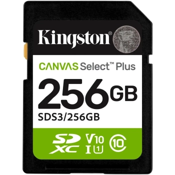 Купити Карта пам'яті Kingston 256GB SDXC class 10 UHS-I V10 A1 Canvas Select Plus (SDS3/256GB) - фото 1