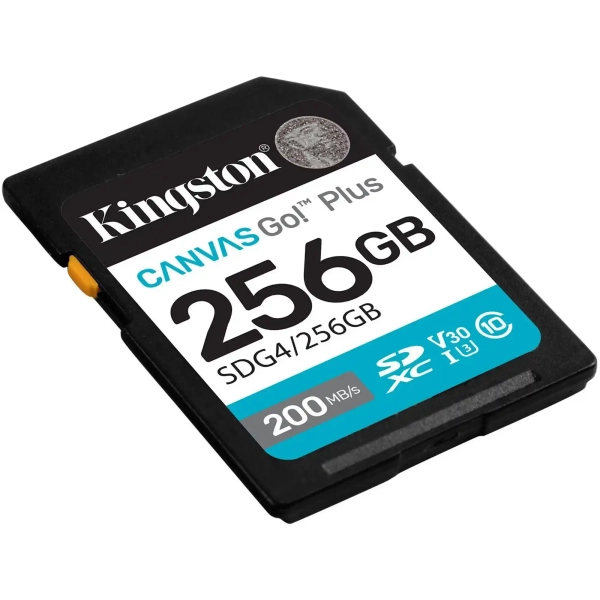 Купити Карта пам'яті Kingston 256GB SDXC сlass 10 UHS-I U3 V30 Canvas Go Plus G4 (SDG4/256GB) - фото 2
