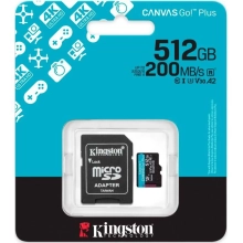 Купити Карта пам'яті Kingston 512GB microSDXC сlass 10 UHS-I U3 V30 A2 Canvas Go Plus G4 (SDCG4/512GB) - фото 3