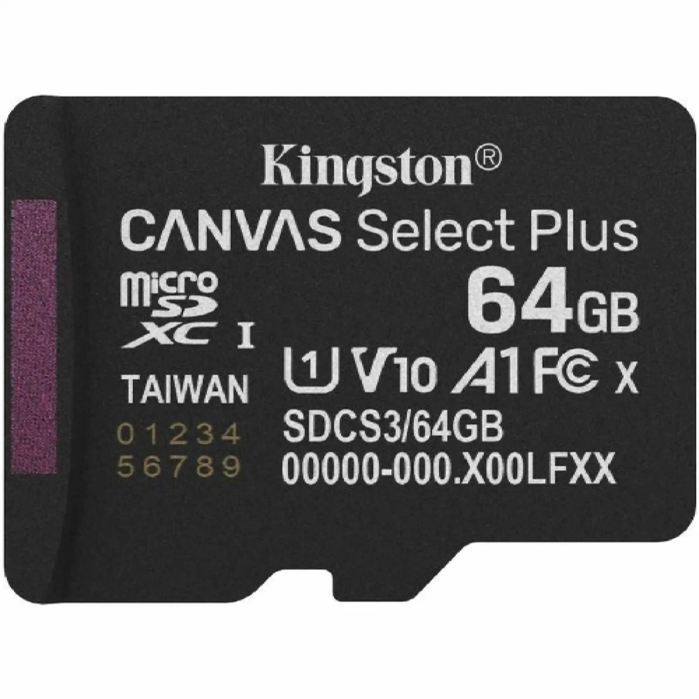 Купити Карта пам'яті Kingston 64GB microSDXC class 10 UHS-I V10 A1 Canvas Select Plus (SDCS3/64GBSP) - фото 1