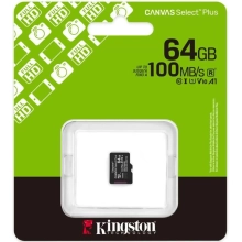 Купити Карта пам'яті Kingston 64GB microSDXC class 10 UHS-I V10 A1 Canvas Select Plus (SDCS3/64GBSP) - фото 3