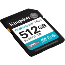 Купити Карта пам'яті Kingston SDXC 512GB Canvas Go! Plus Class 10 UHS-I U3 V30 (SDG3/512GB) - фото 2