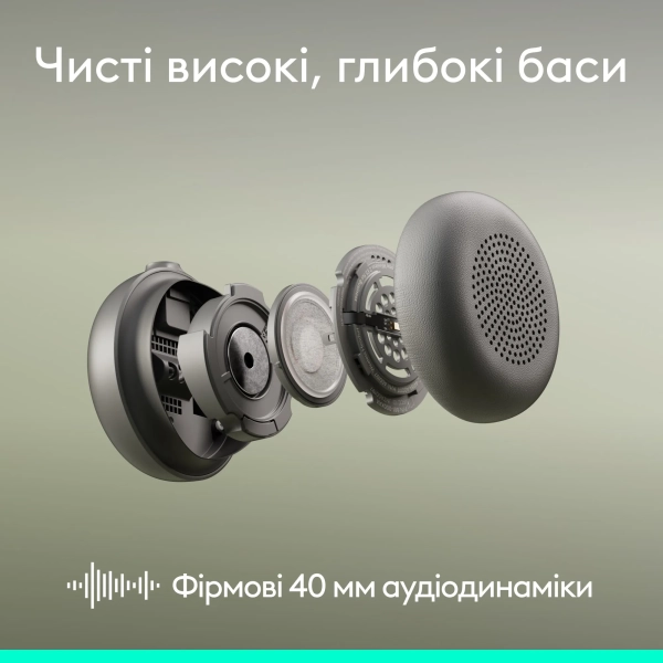 Купити Навушники Logitech Zone Wireless 2 ES for Business Graphite TEAMS version with receiver (981-001493) - фото 8