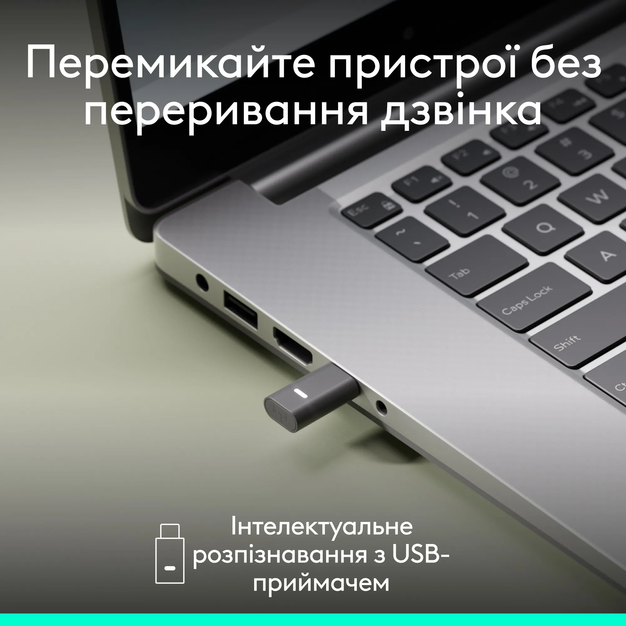 Купити Навушники Logitech Zone Wireless 2 ES for Business Graphite TEAMS version with receiver (981-001493) - фото 12