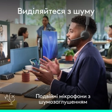 Купити Навушники Logitech Zone Wireless 2 ES for Business Graphite without receiver (981-001512) - фото 9