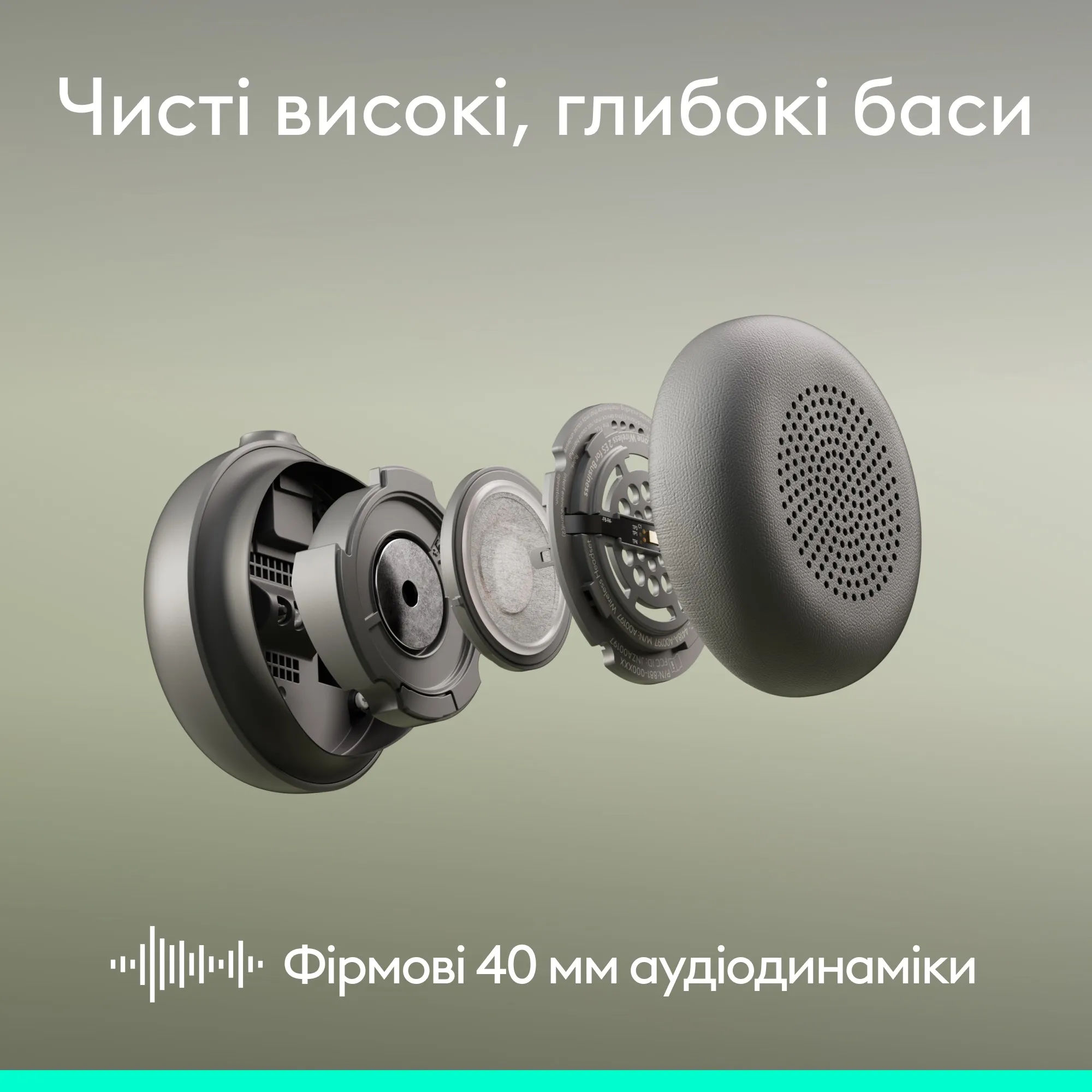 Купити Навушники Logitech Zone Wireless 2 ES for Business Rose TEAMS version with receiver (981-001521) - фото 8