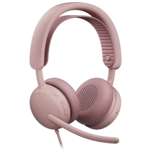 Купить Наушники Logitech Zone Wired 2 for Business USB Rose TEAMS version (981-001616) - фото 2