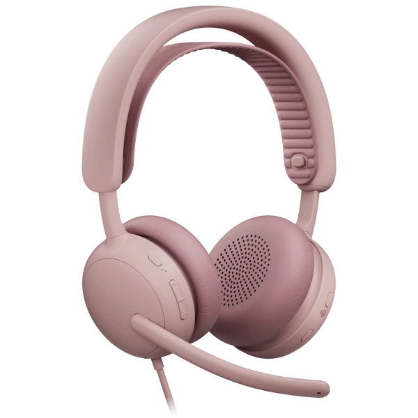 Купить Наушники Logitech Zone Wired 2 for Business USB Rose TEAMS version (981-001616) - фото 2