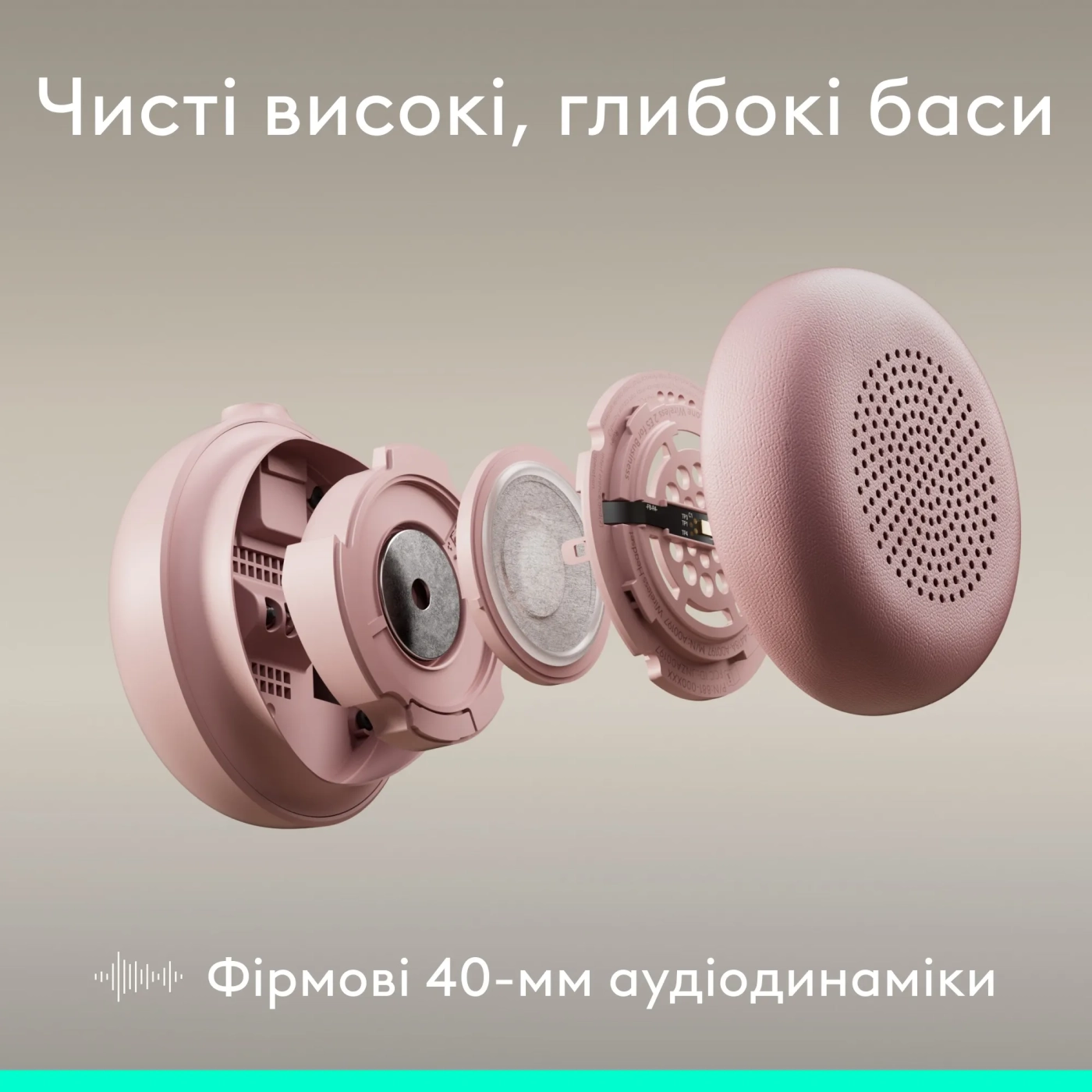 Купить Наушники Logitech Zone Wired 2 for Business USB Rose TEAMS version (981-001616) - фото 8