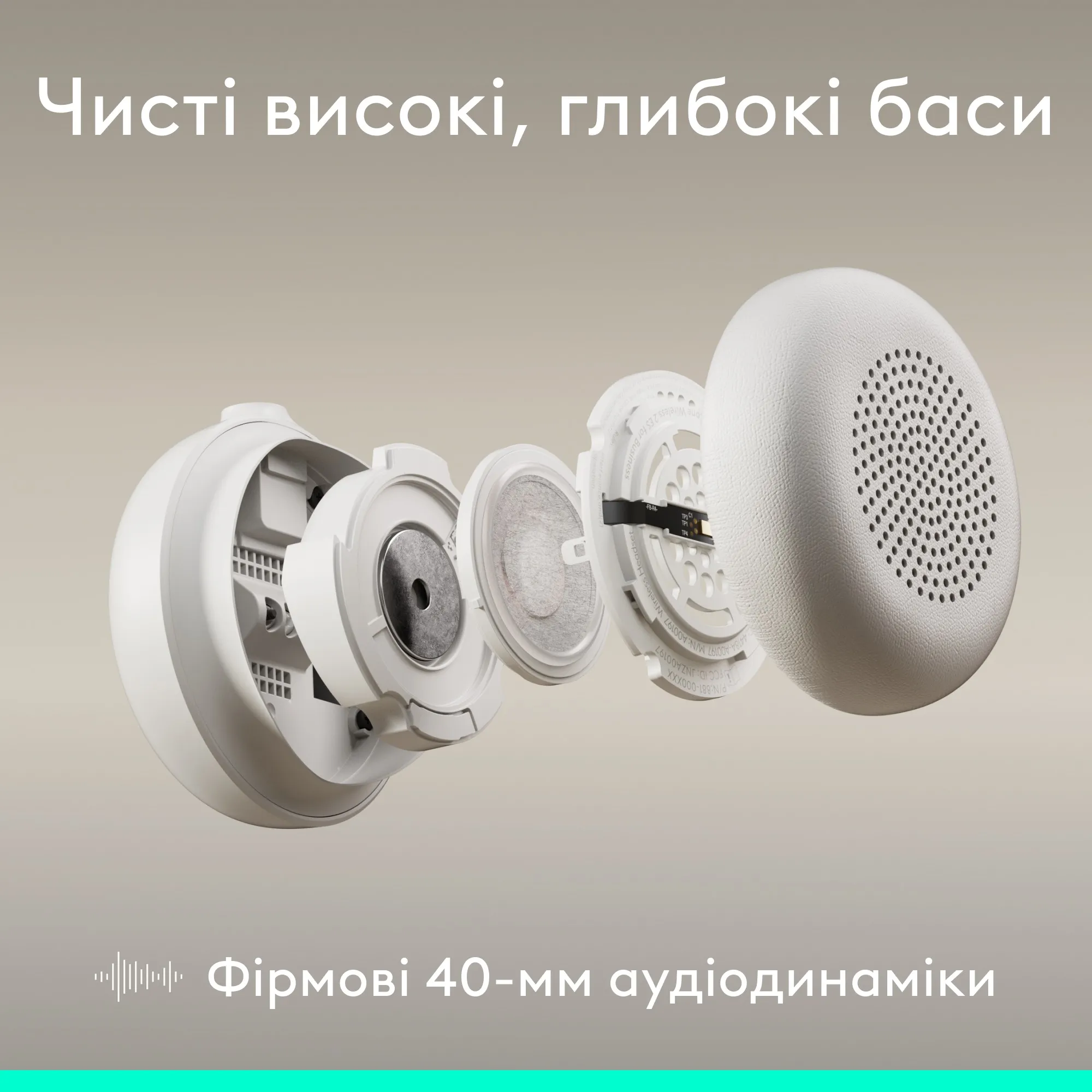 Купить Наушники Logitech Zone Wired 2 for Business USB Off-White TEAMS version (981-001617) - фото 8