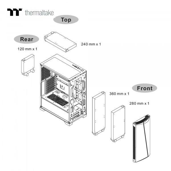 Купить Корпус Thermaltake H350 TG Black RGB (CA-1R9-00M1WN-00) - фото 7