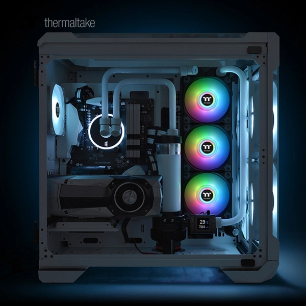 Купить Набор вентиляторов Thermaltake Pure Duo 14 ARGB Sync Radiator Fan (2-Fan Pack)-Black (CL-F116-PL14SW-A) - фото 6
