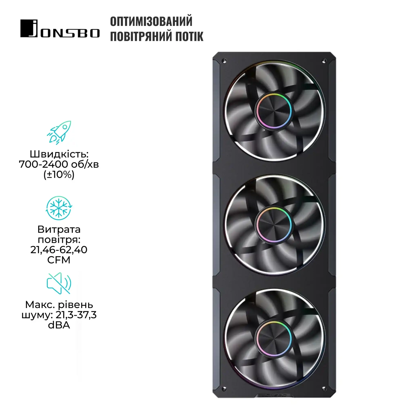 Купить Вентилятор Jonsbo ZC-360B Black - фото 4