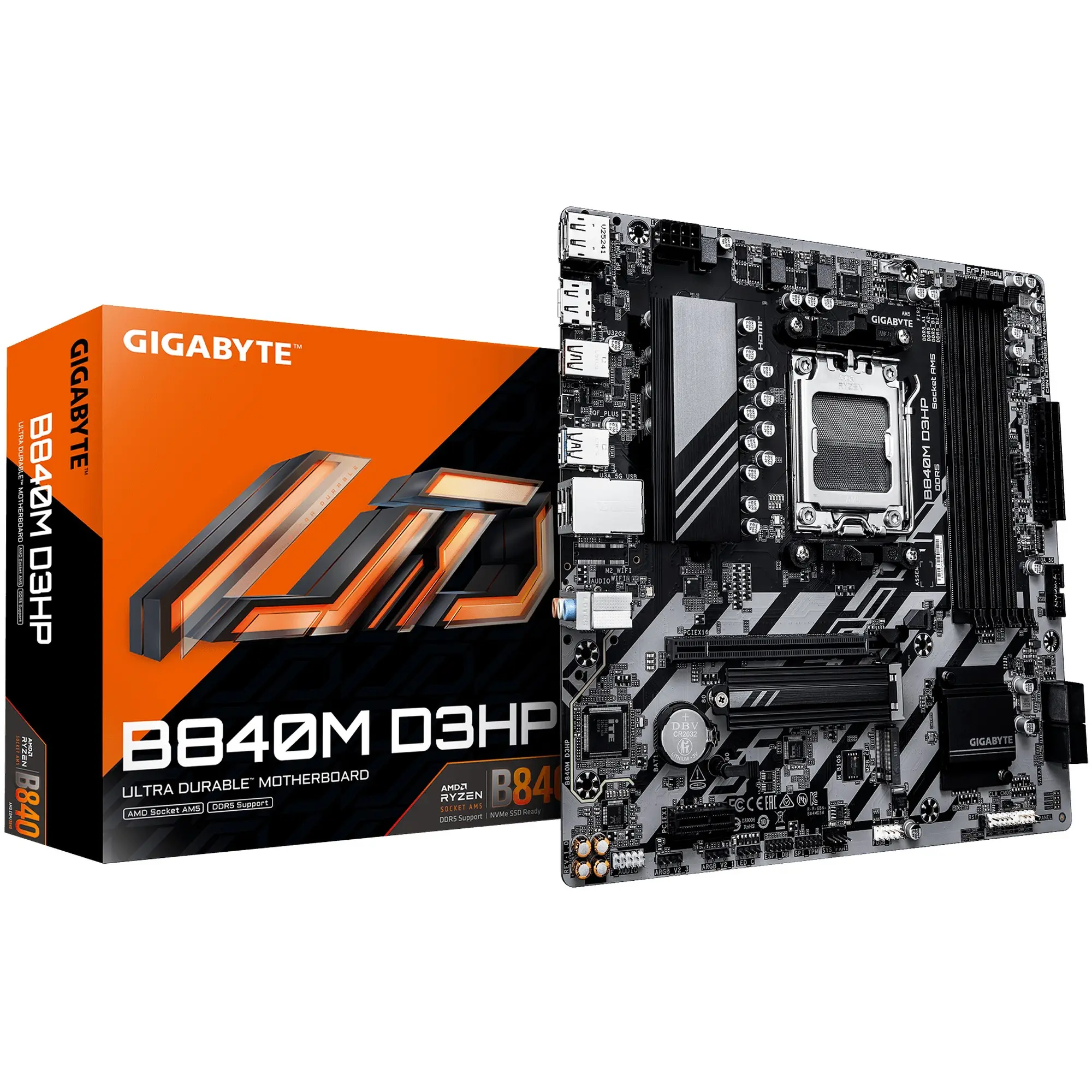 Купить Материнская плата GIGABYTE B840M D3HP - фото 1