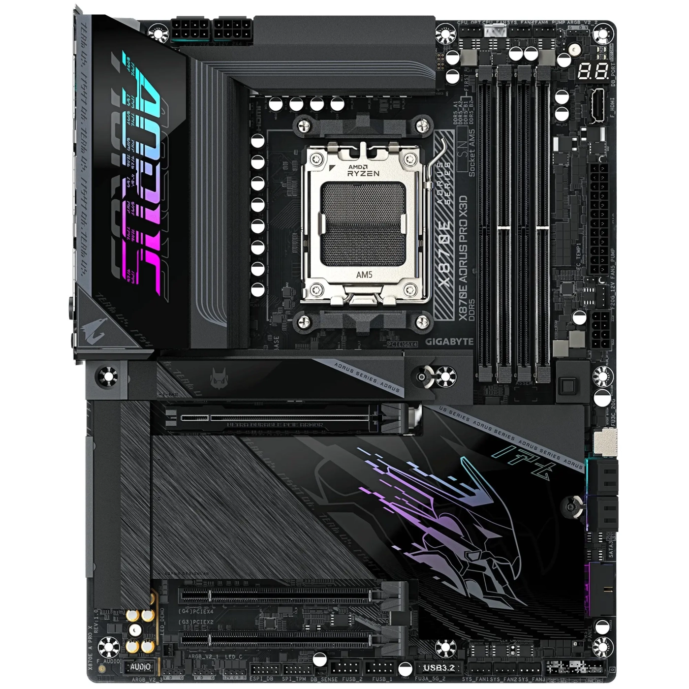 Купити Материнська плата GIGABYTE X870E AORUS PRO X3D - фото 2