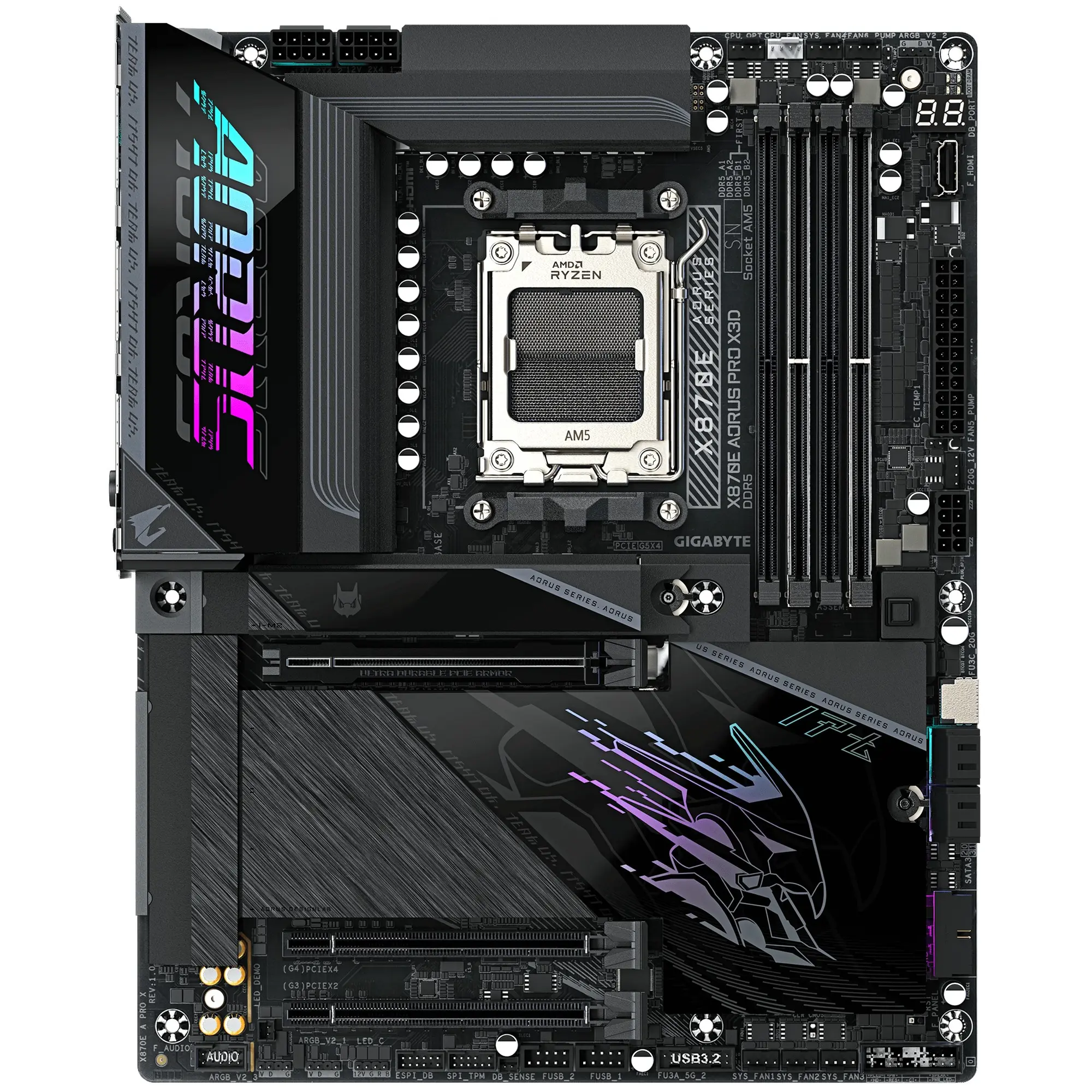 Купити Материнська плата GIGABYTE X870E AORUS PRO X3D - фото 2