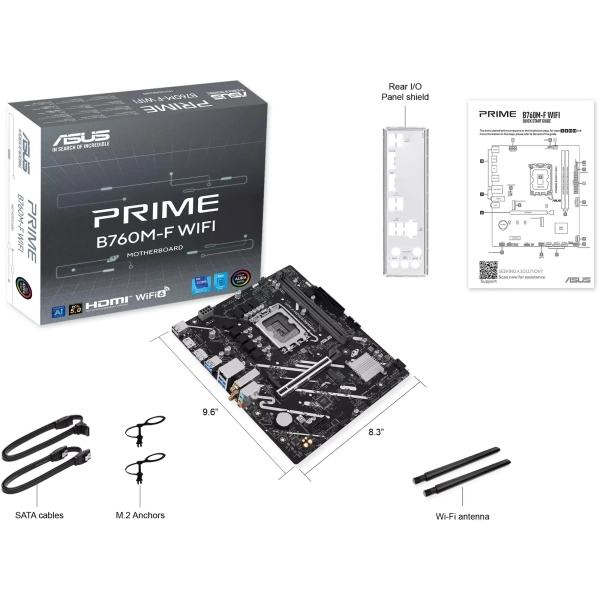 Купити Материнська плата ASUS PRIME B760M-F WIFI - фото 10