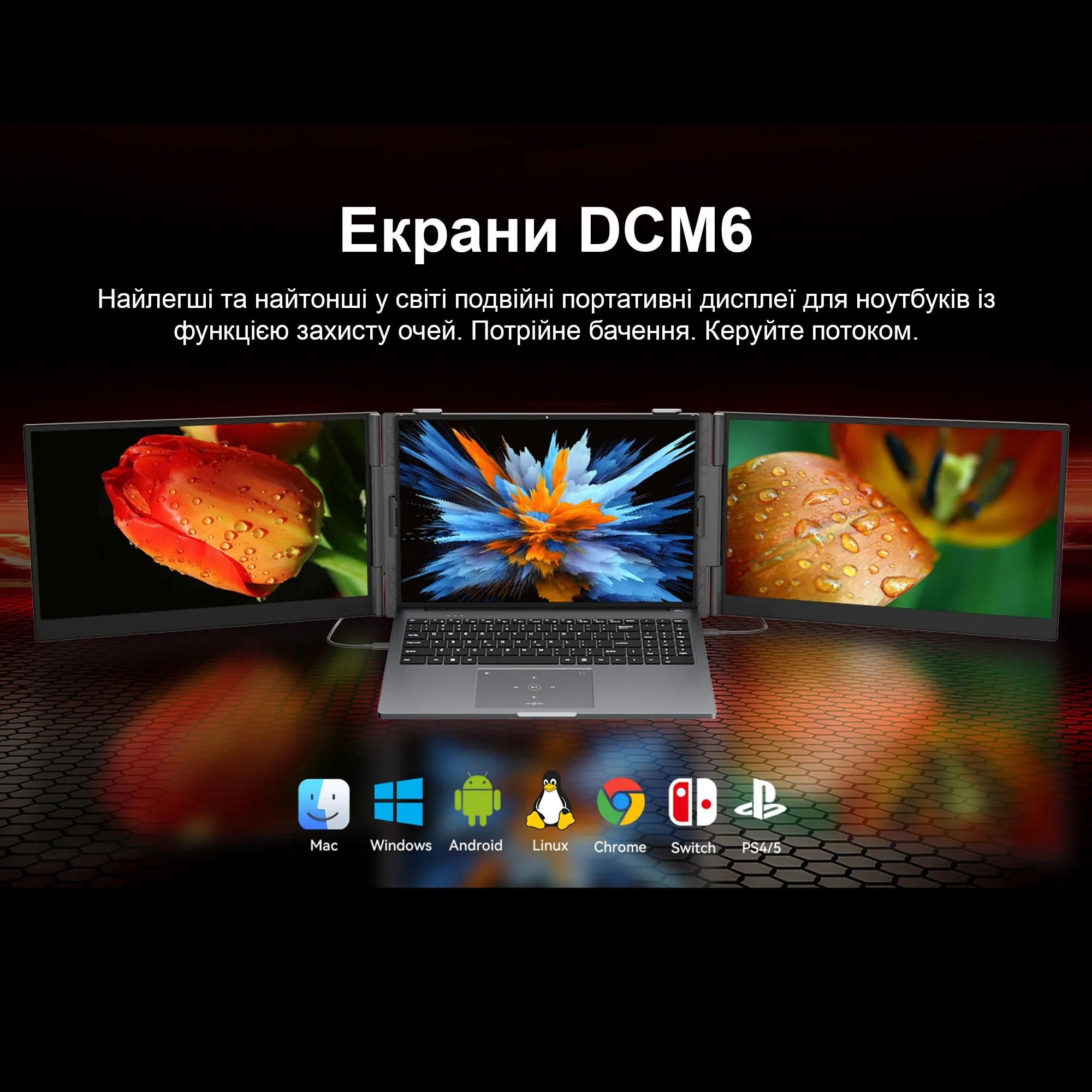 Купить Монитор портативный 14" Blackview DCM6 Dual Grey (BVDCM6) - фото 6