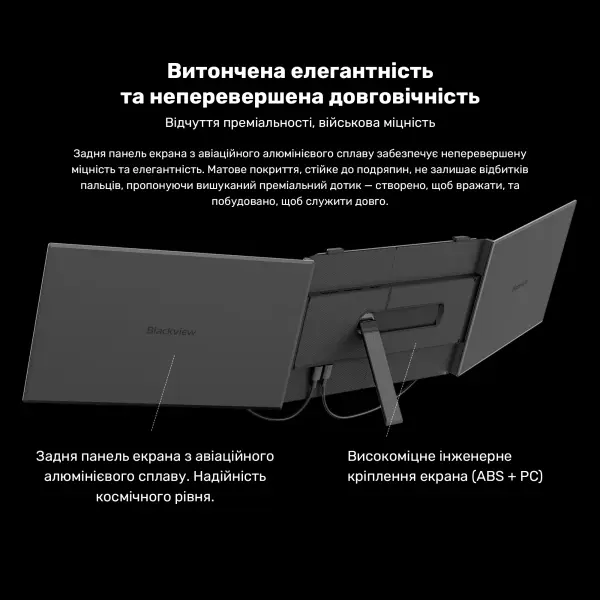 Купить Монитор портативный 14" Blackview DCM6 Dual Grey (BVDCM6) - фото 10