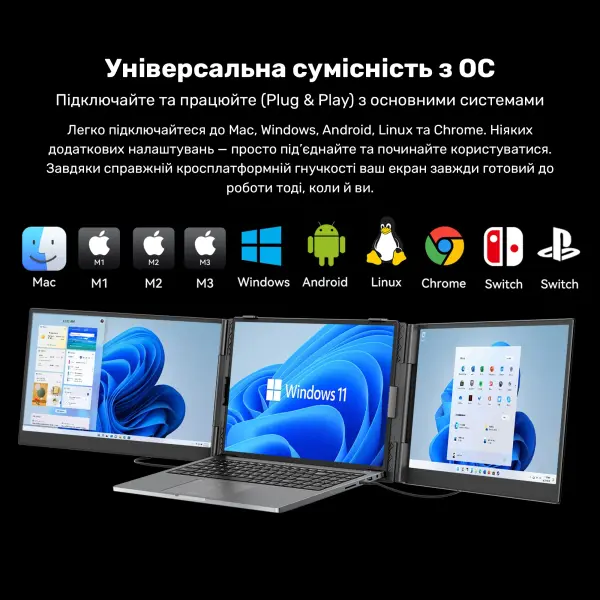 Купить Монитор портативный 14" Blackview DCM6 Dual Grey (BVDCM6) - фото 14