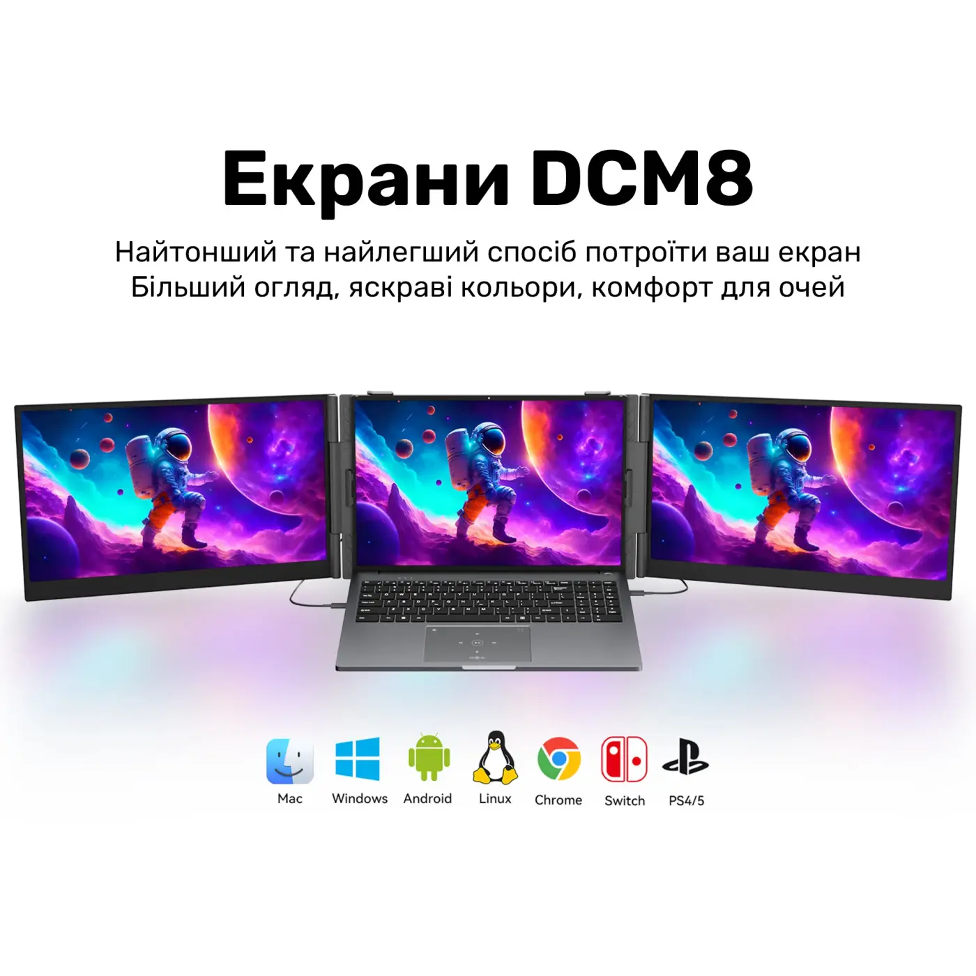 Купить Монитор портативный 15.3" Blackview DCM8 Dual Grey (BVDCM8) - фото 6