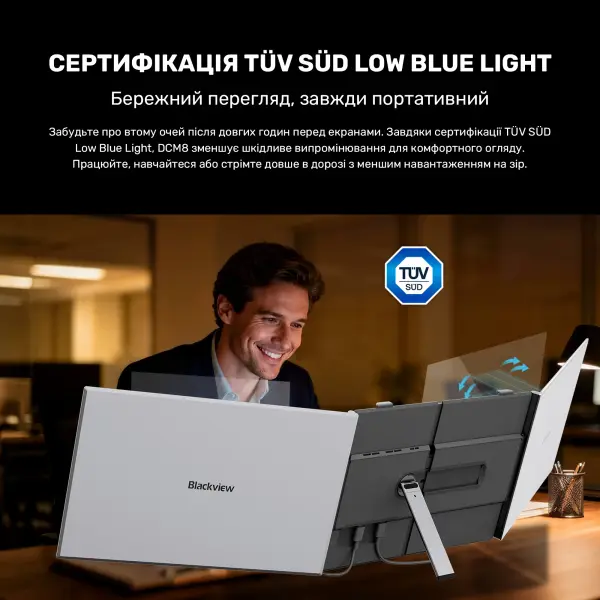 Купить Монитор портативный 15.3" Blackview DCM8 Dual Grey (BVDCM8) - фото 12