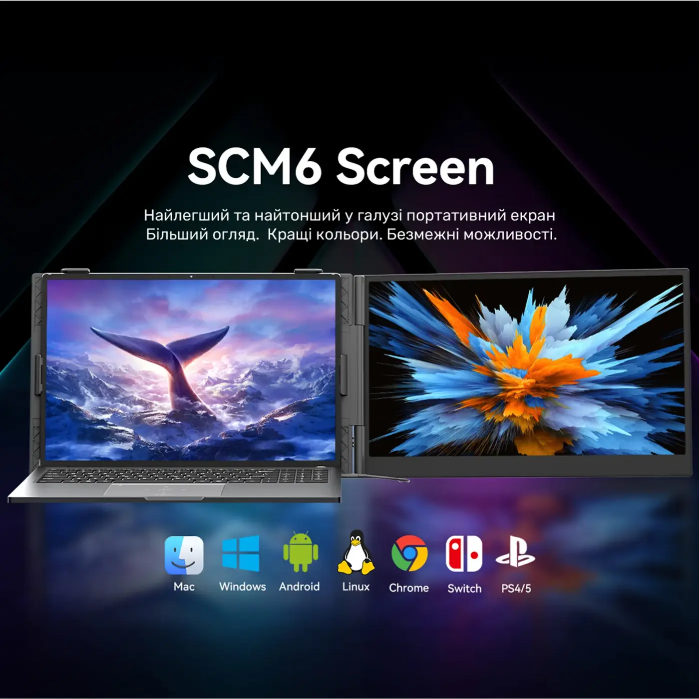 Купить Монитор портативный 14" Blackview SCM6 Single Grey (BVSCM6) - фото 6