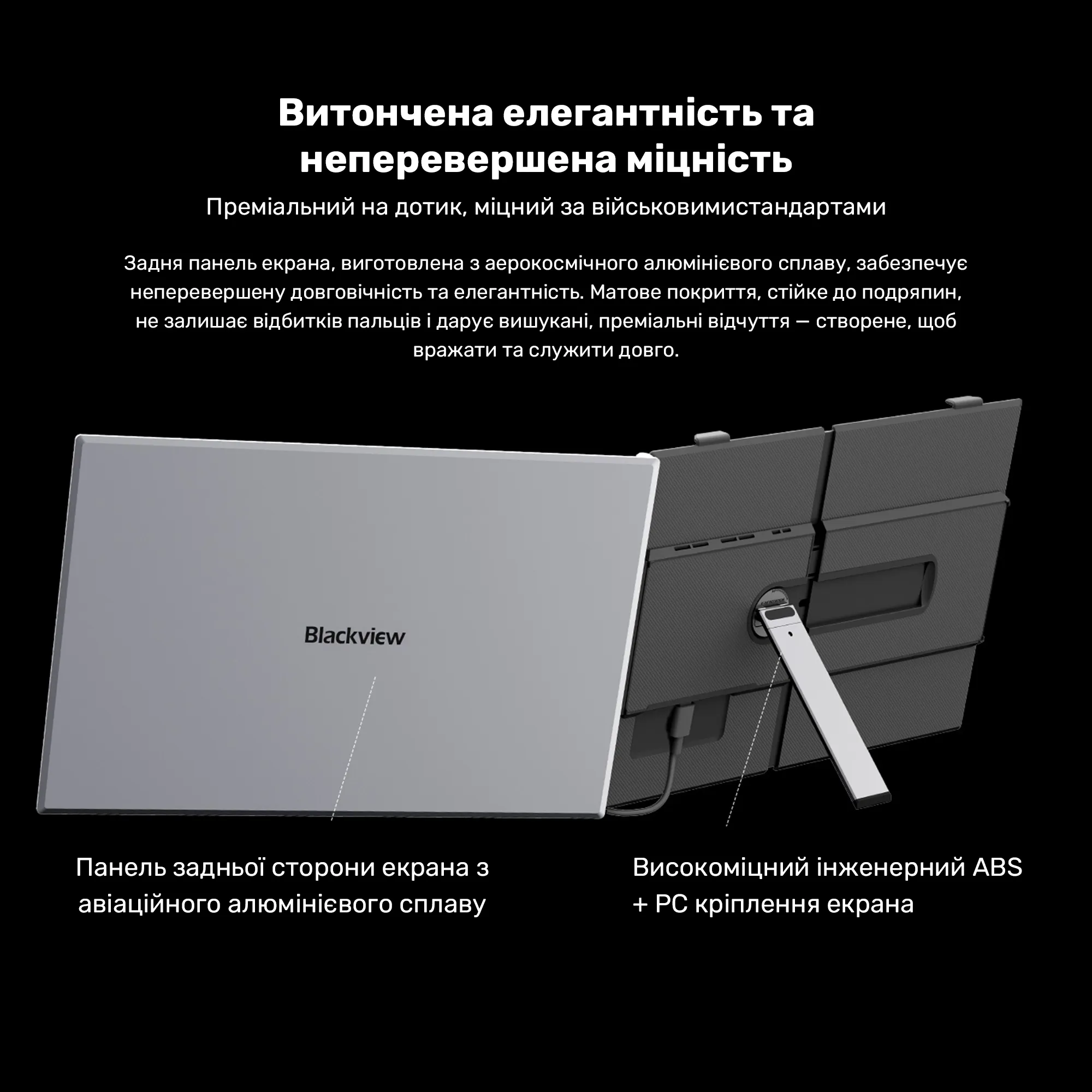 Купить Монитор портативный 14" Blackview SCM6 Single Grey (BVSCM6) - фото 10