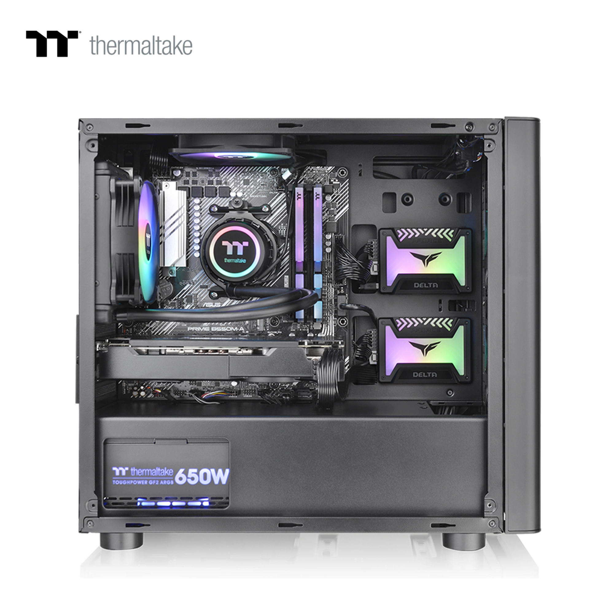 Купить Корпус Thermaltake V150 TG Black ARGB Breeze (CA-1R1-00S1WN-02) - фото 3
