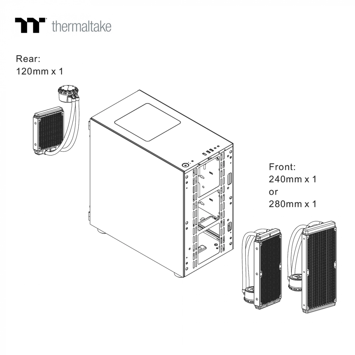 Купить Корпус Thermaltake V150 TG Black ARGB Breeze (CA-1R1-00S1WN-02) - фото 8