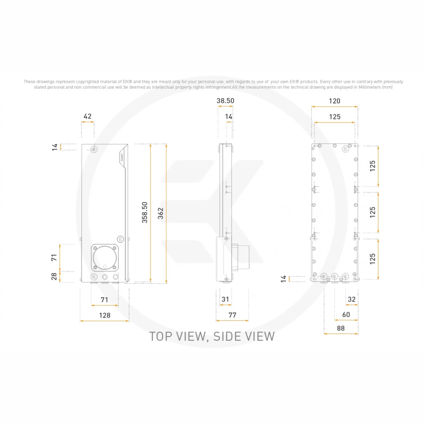 Купити Помпа з резервуаром EKWB EK-Quantum Kinetic³ FLT 360 D5 PWM D-RGB - Plexi (3831109880739) - фото 6