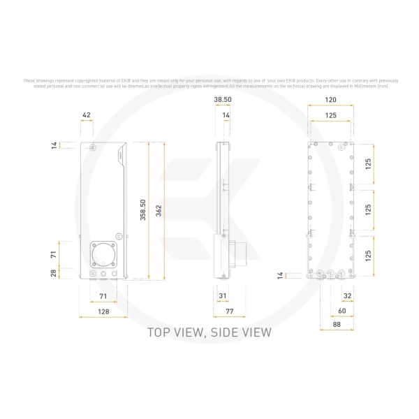 Купити Помпа з резервуаром EKWB EK-Quantum Kinetic³ FLT 360 D5 PWM D-RGB - Plexi (3831109880739) - фото 6