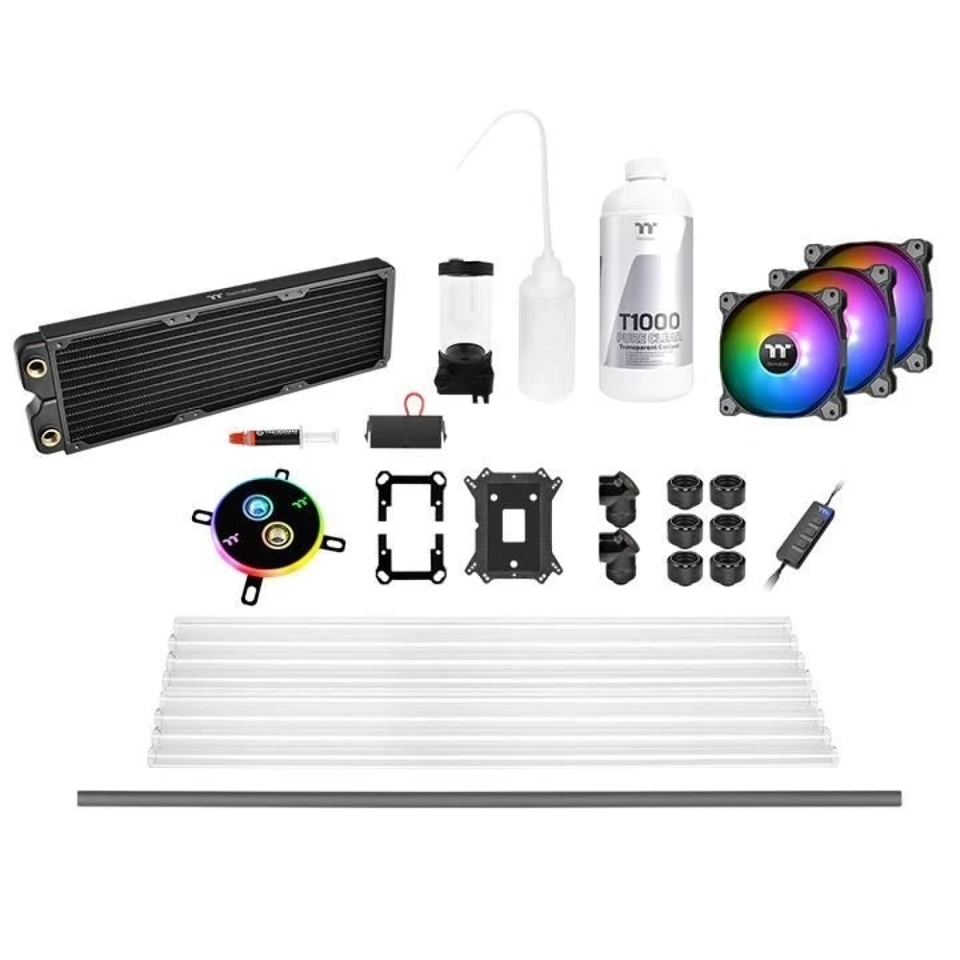 Купити Набір для збірки системи рідинного охолодження Thermaltake Pacific C360 DDC Hard Tube Water Cooling Kit (CL-W243-CU12SW-A) - фото 1